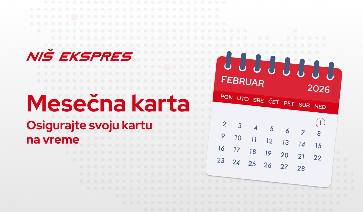 Prodaja mesečnih karata za februar 2026