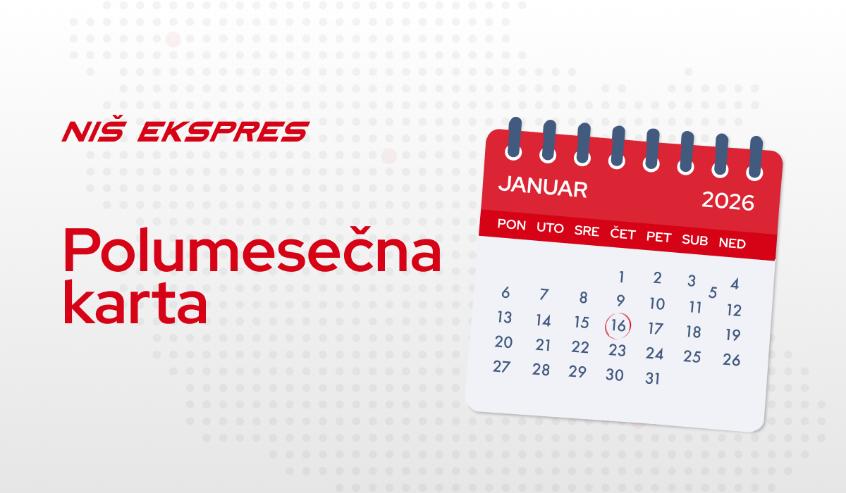 Prodaja polumesečnih karata za januar 2026.god