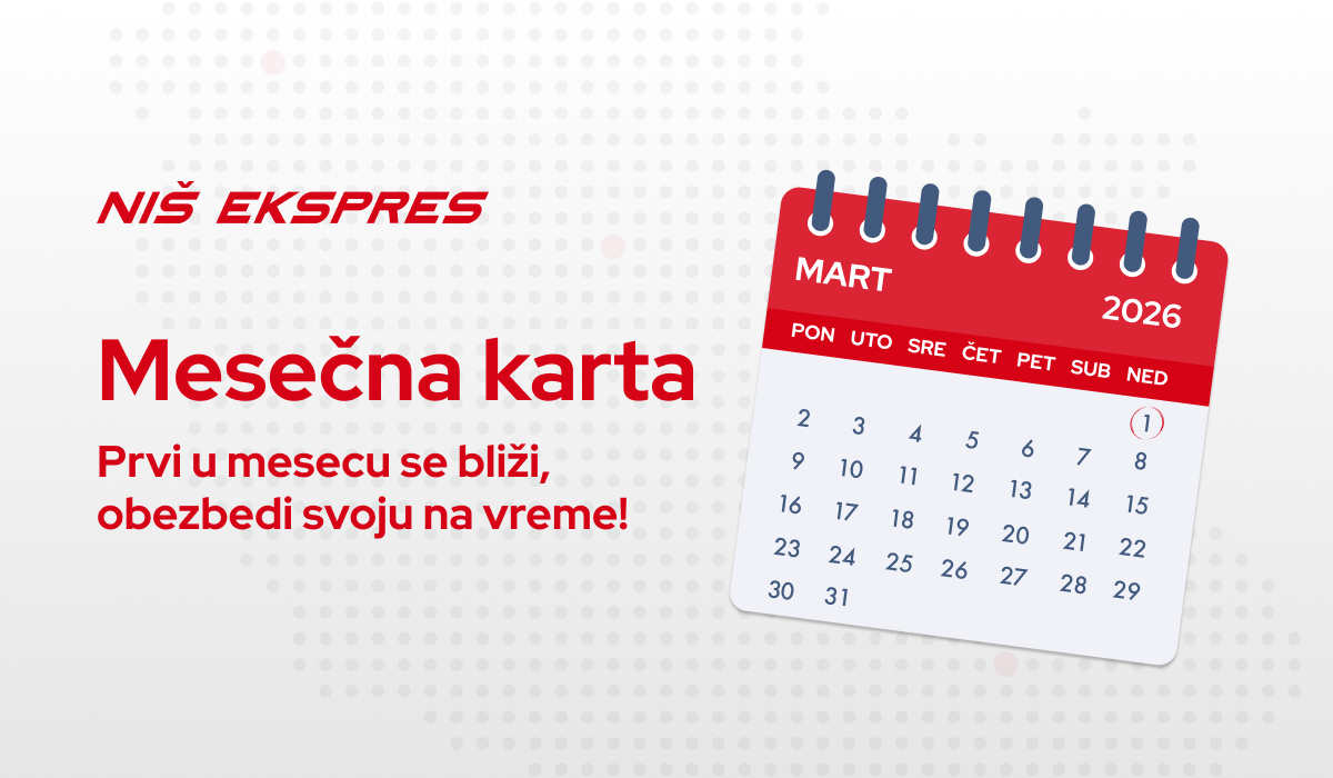 Prodaja mesečnih karata za mart 2026