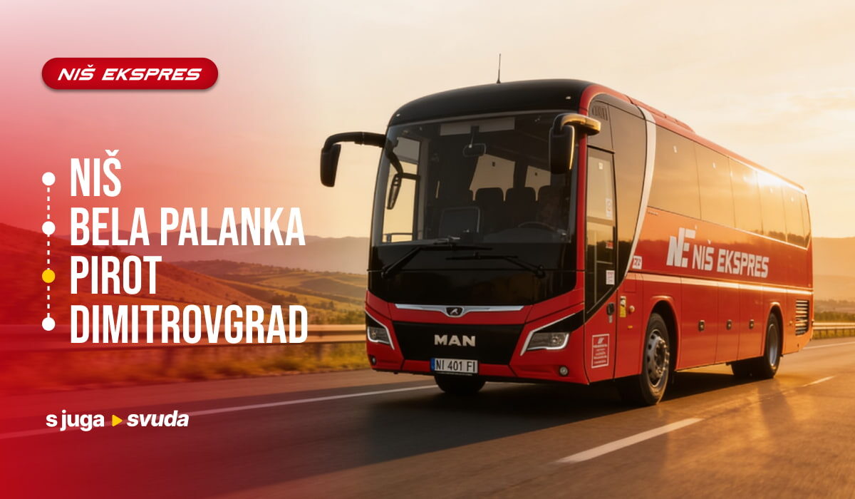 Novi polasci iz Pirota – putujte sa Niš-ekspresom svakodnevno