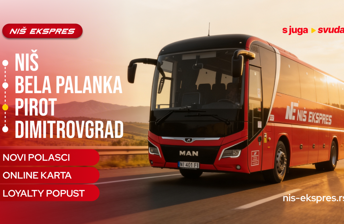Novi polasci iz Pirota – putujte sa Niš-ekspresom svakodnevno