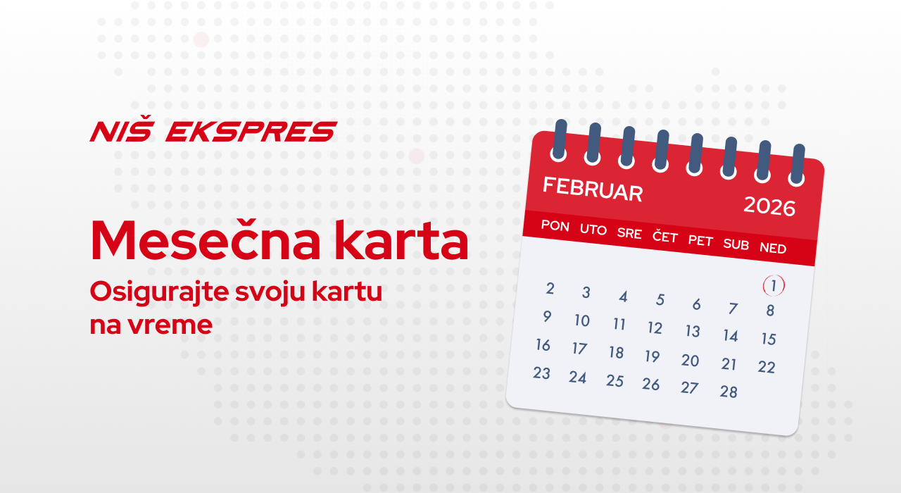 mesečna karta februar nis ekspres