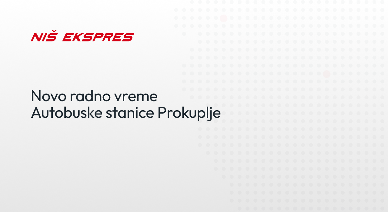 obaveštenje prokuplje