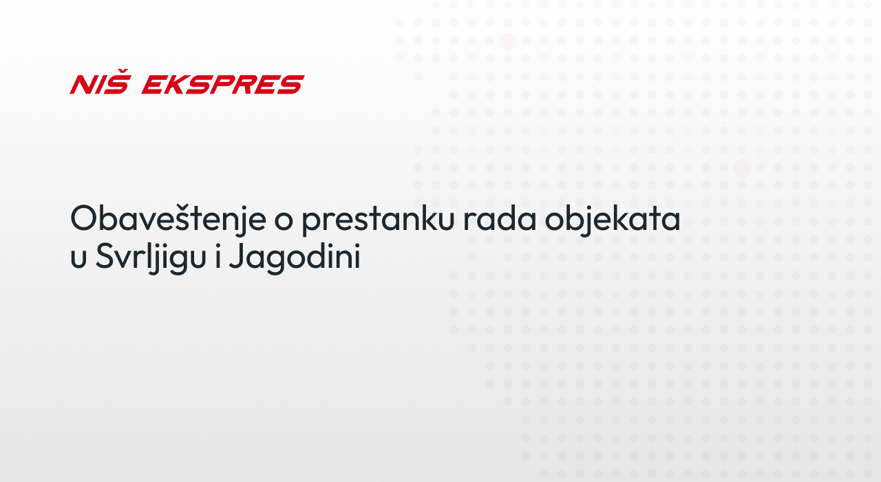 obaveštenje